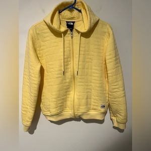 Women’s Small THE NORTH FACE QUILTED Full ZIP HOODIE with Pockets